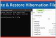 Como desabilitar a hibernação e remover hiberfil.sys em Windows 1